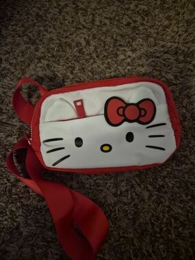 Hello Kitty Red and White Belt Bag